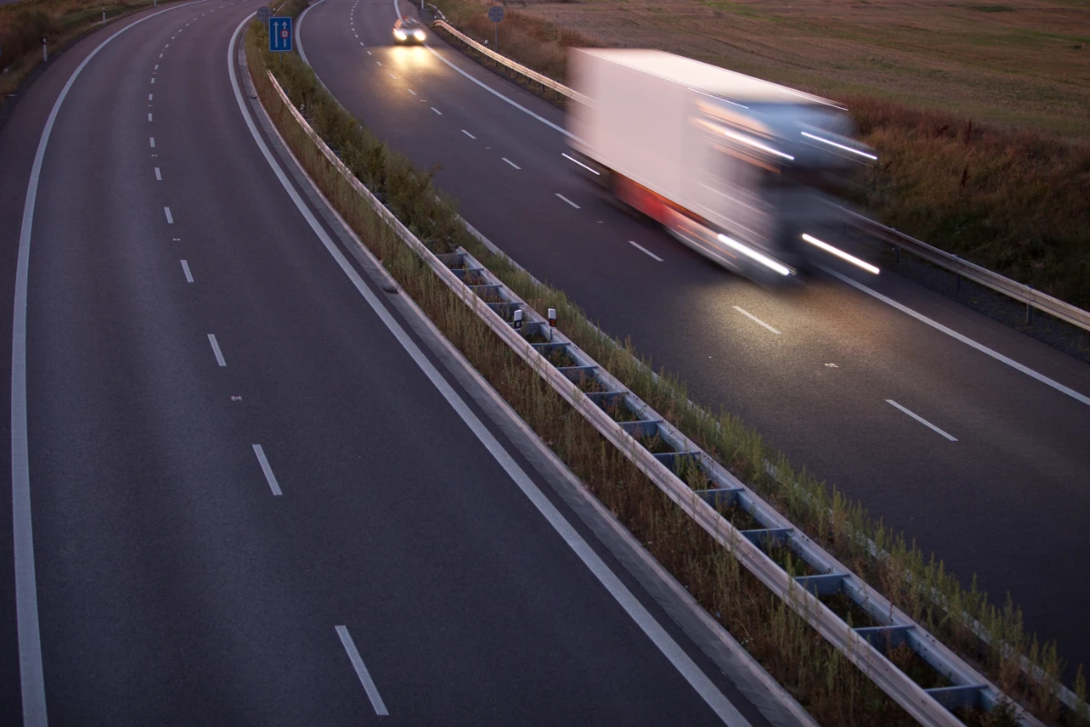 HGV Lorry on Motorway